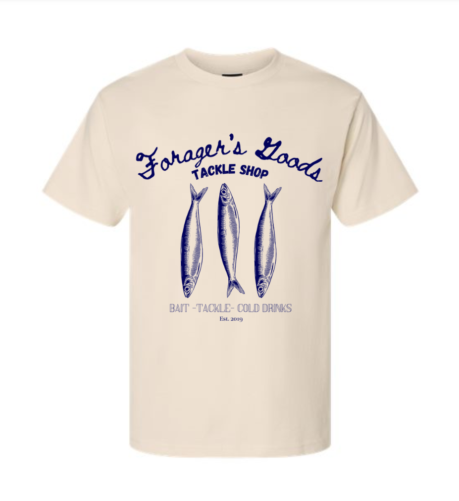 "Forager's Bait & Tackle" 100% Cotton Graphic Tee
