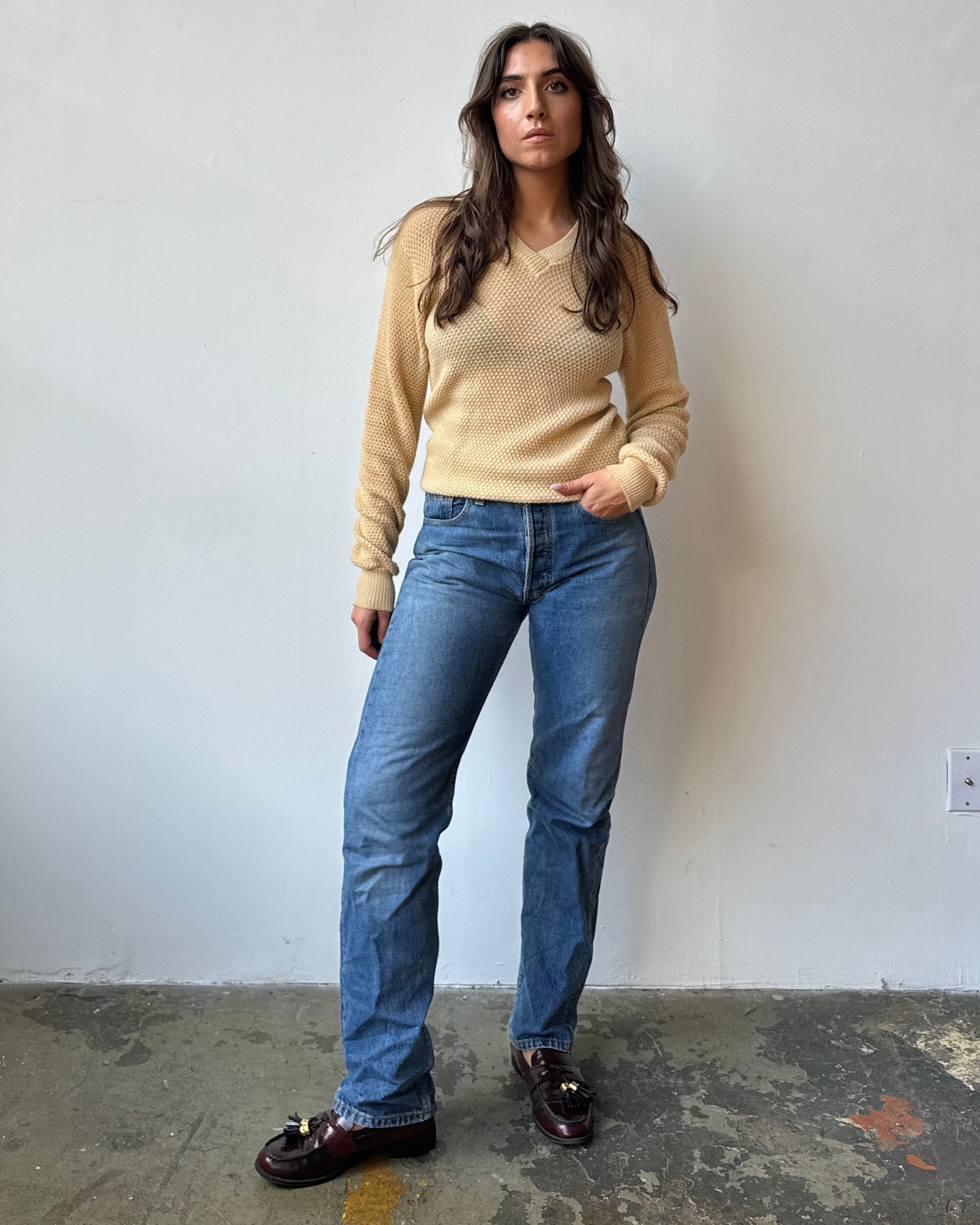 Buttery Yellow Lightweight Sweater - S/M/L