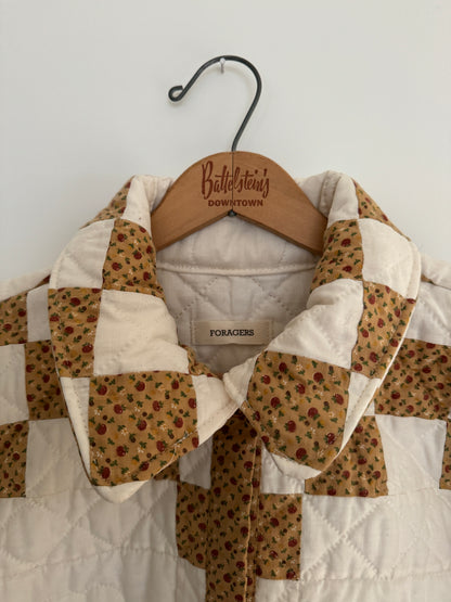 Handmade Neutrals Quilt Coat- S/M