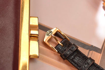 1990s Gucci Gilt Roman Bezel Watch