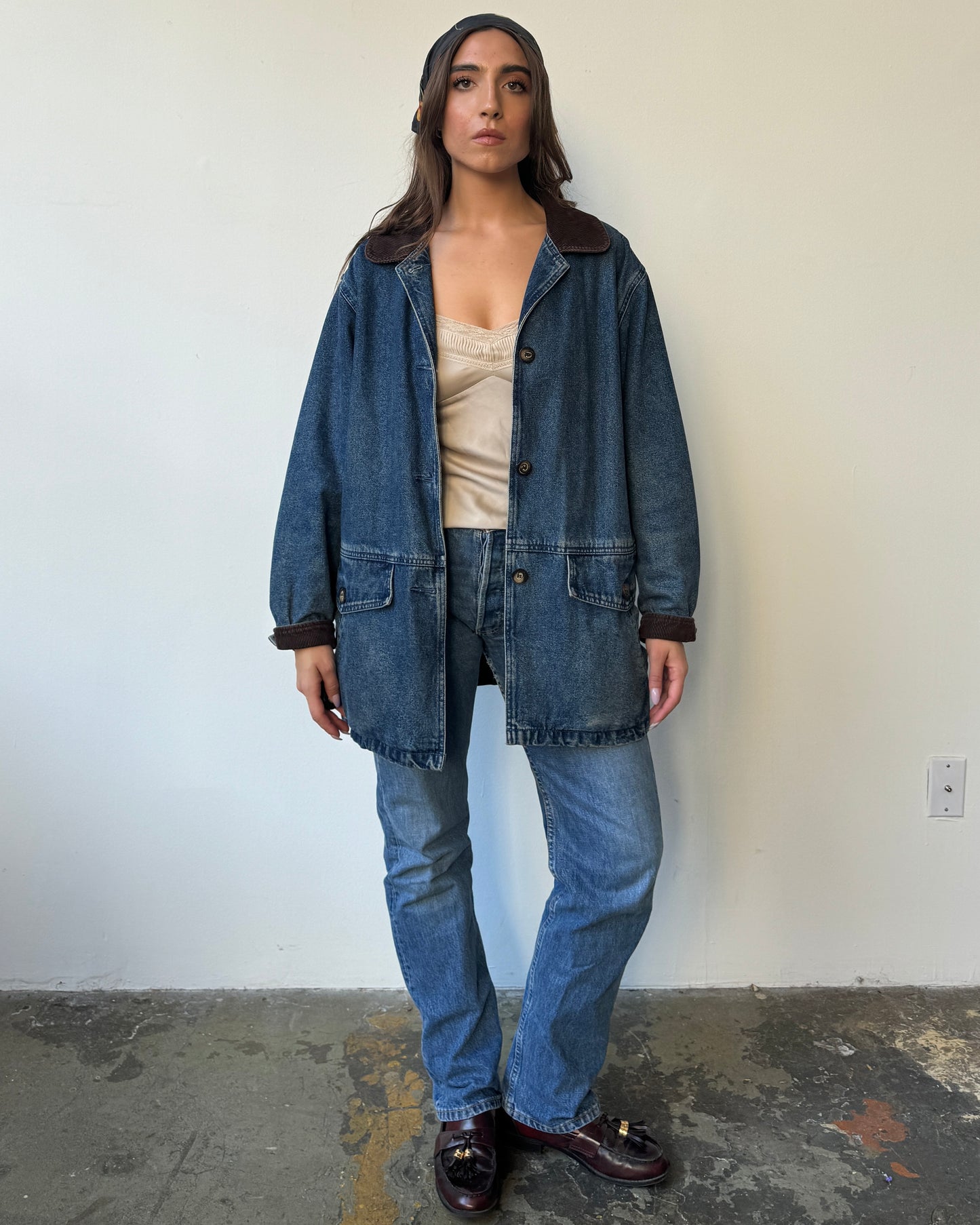 St. John's Bay Denim Barn Jacket - M