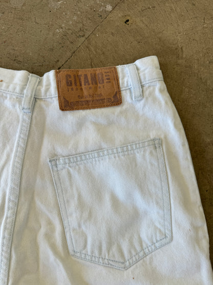 Gitano Button Panel Denim Shorts -27" Waist