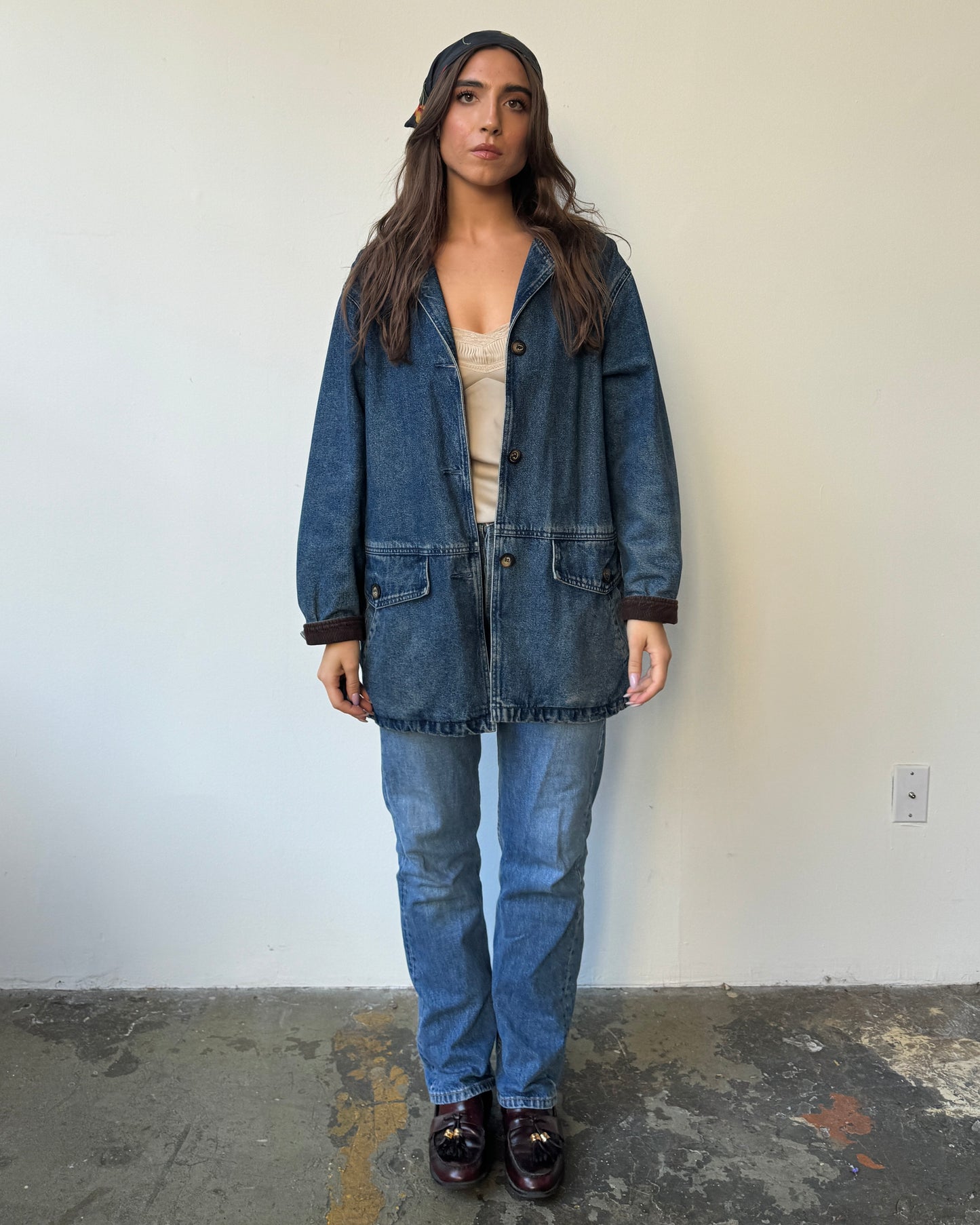 St. John's Bay Denim Barn Jacket - M