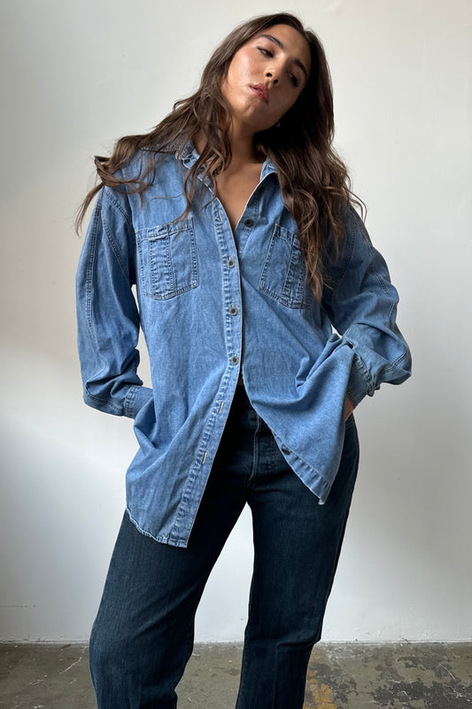 90’s Denim Button Down - XL