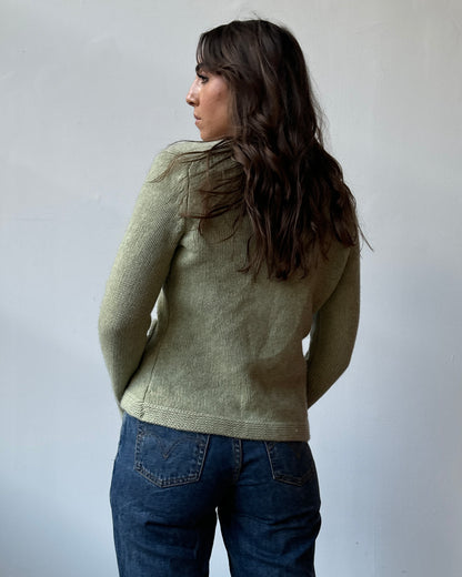 Sage Cashmere Cardigan - XS/S/M