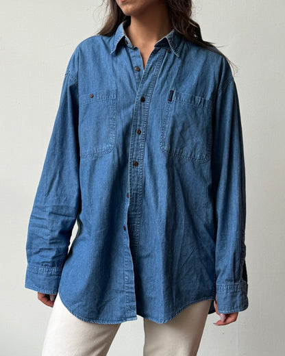 Ralph Lauren Chaps Denim Button Down- L