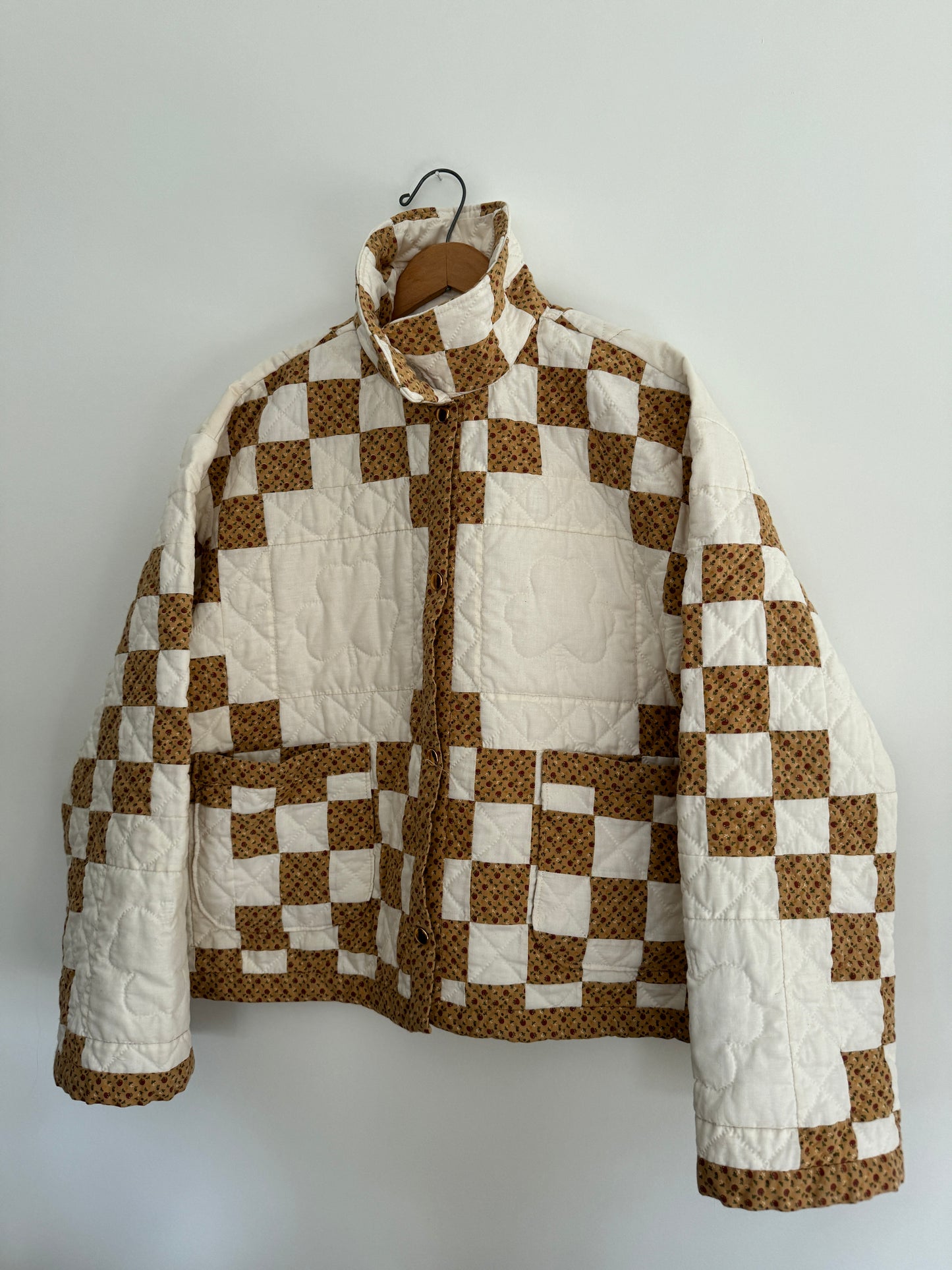 Handmade Neutrals Quilt Coat- S/M