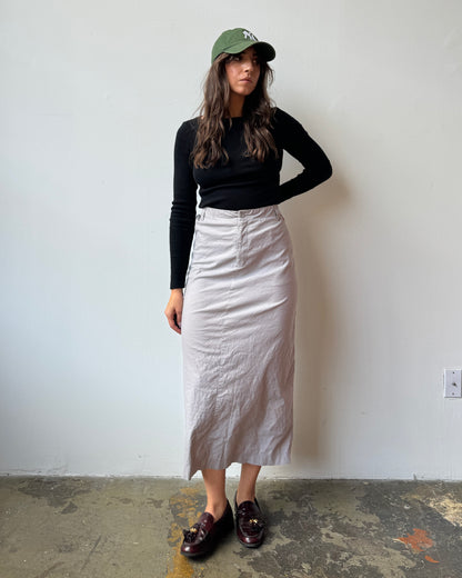 GAP Dove Grey Utility Maxi Skirt- 16