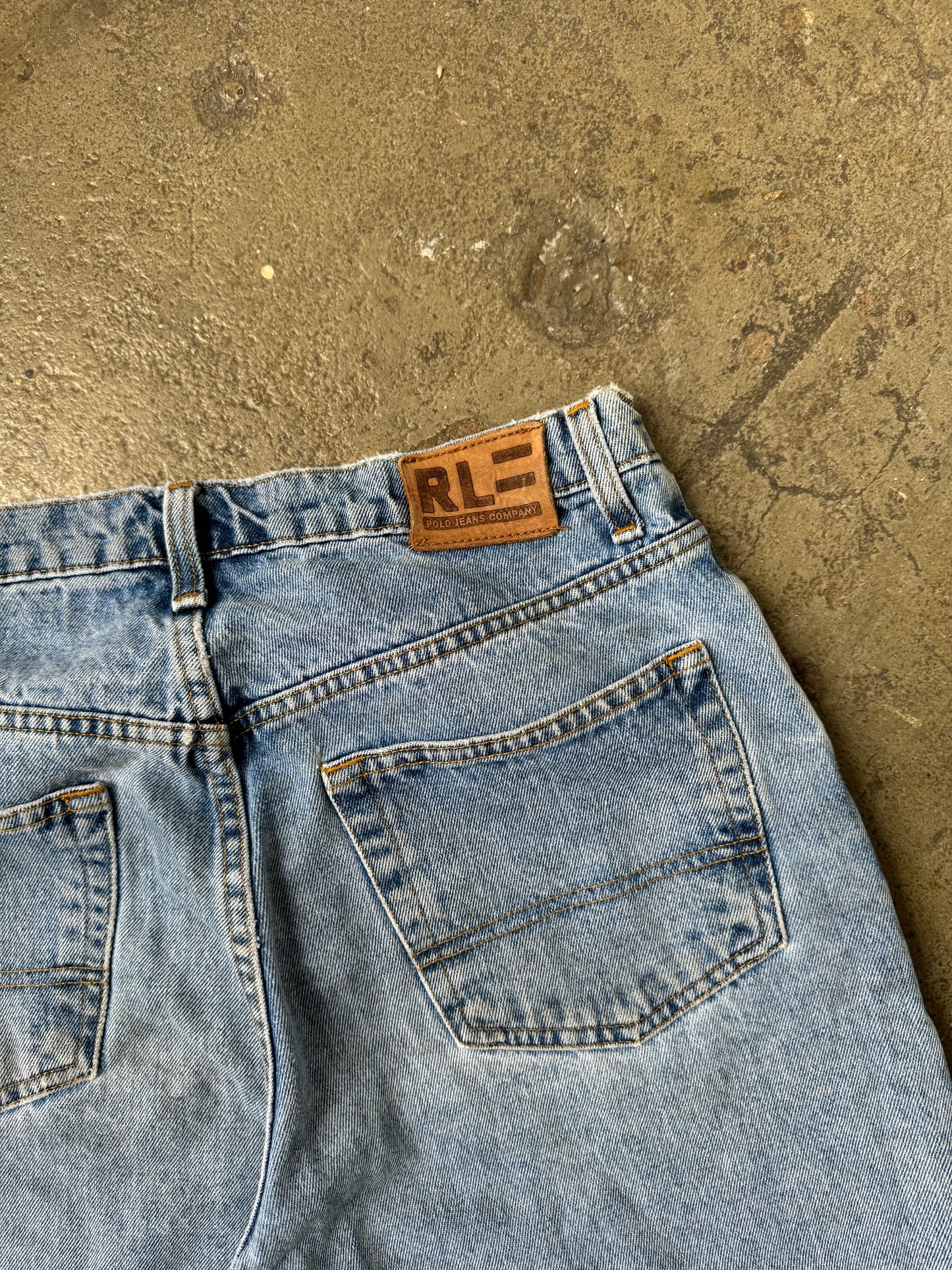 90's Thrashed Ralph Lauren Polo Jeans Co "67" Loose Fit Jeans - 30x30