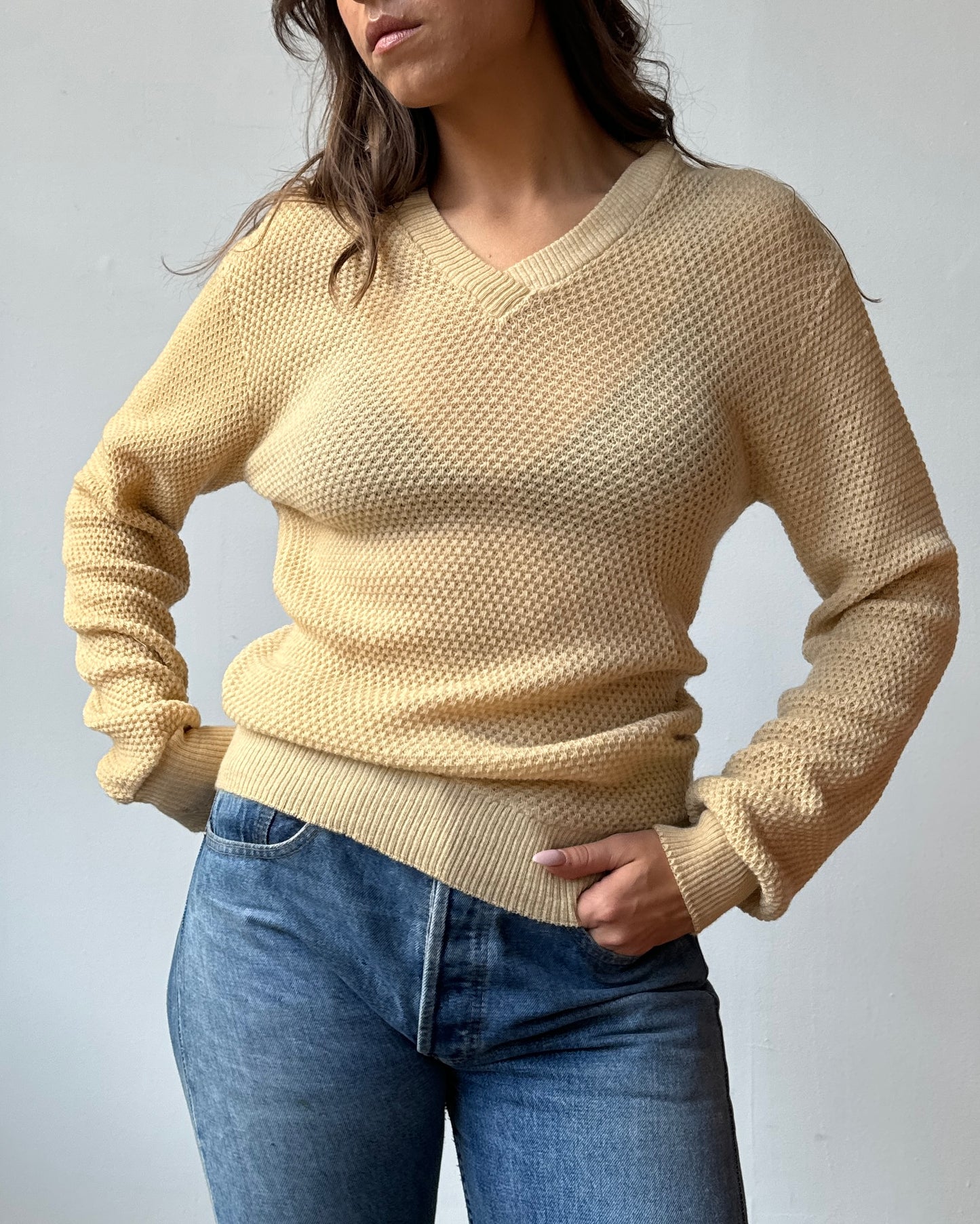 Buttery Yellow Lightweight Sweater - S/M/L