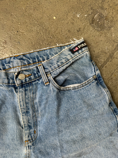 90's Thrashed Ralph Lauren Polo Jeans Co "67" Loose Fit Jeans - 30x30