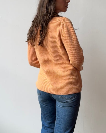 Orange Sorbet Knit Cardigan- M