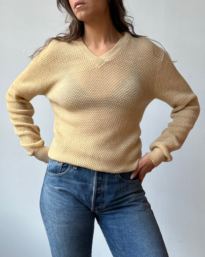 Buttery Yellow Lightweight Sweater - S/M/L