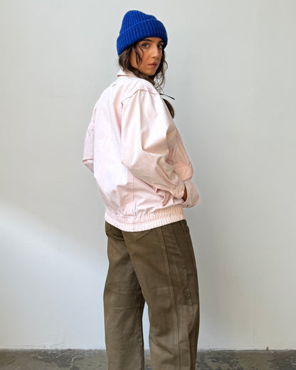 80's Palest Pink 100% Cotton Jacket- S/M/L