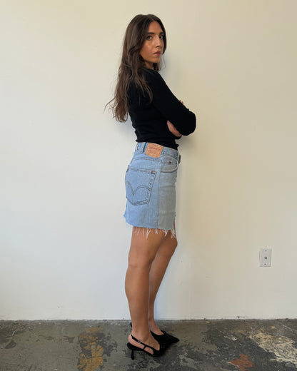 Levi's Remade Denim Mini Skirt - 4/6