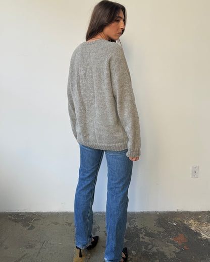 Perfect Wool Handknit Sweater - L/XL