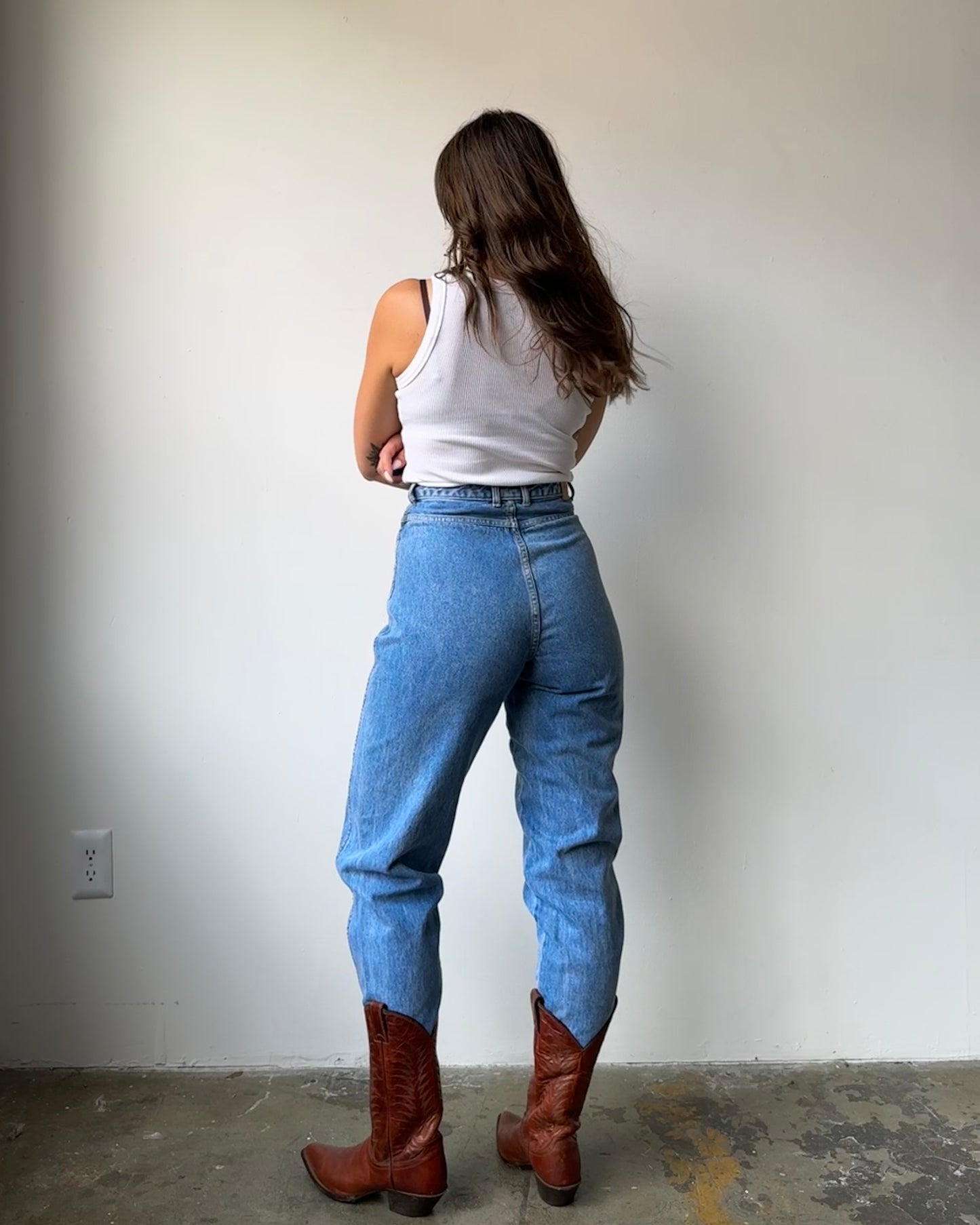 80's Western Yoke High Waisted Denim - 27"