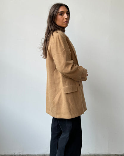 100% Camelhair Oversized Blazer-M/L/XL