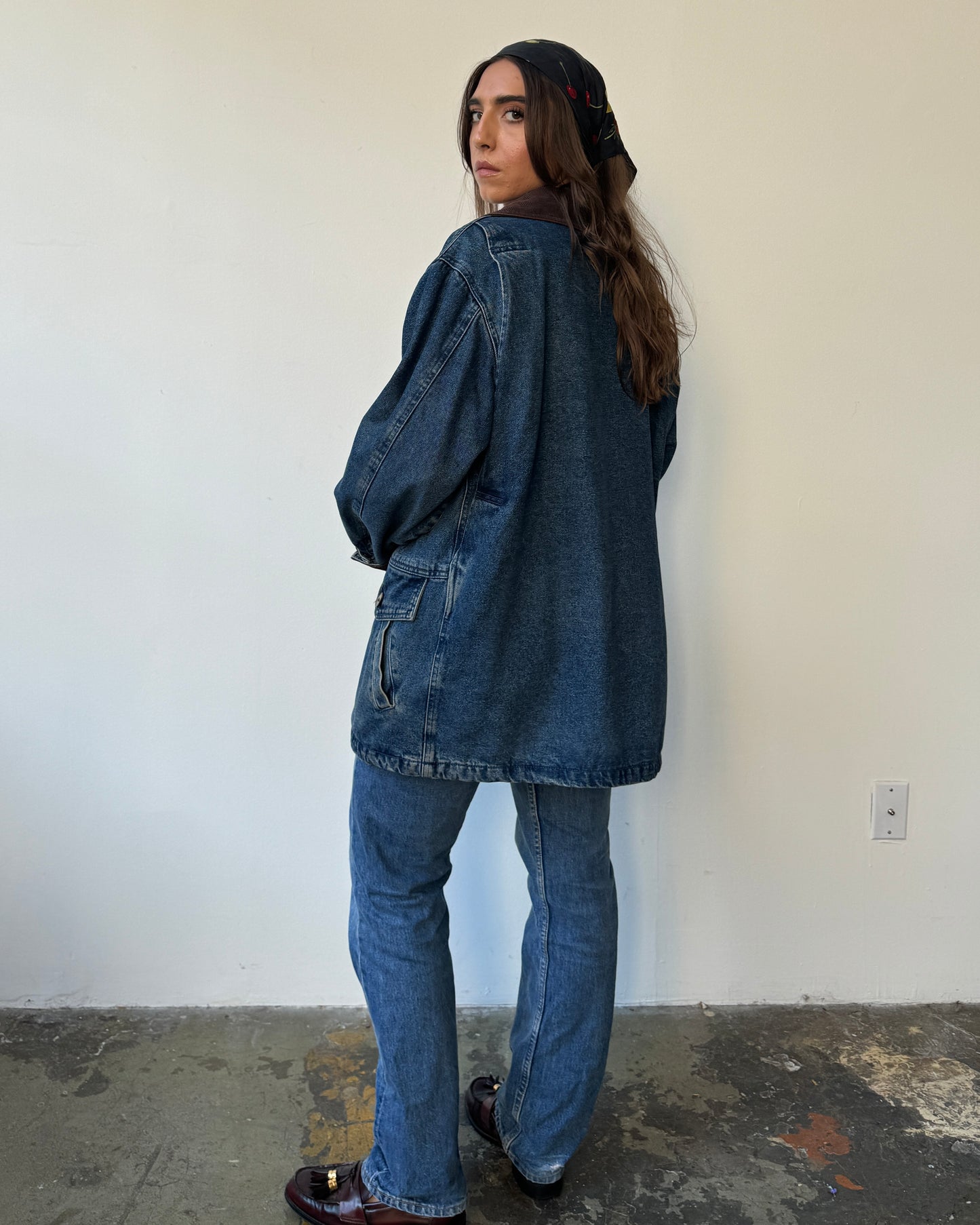 St. John's Bay Denim Barn Jacket - M