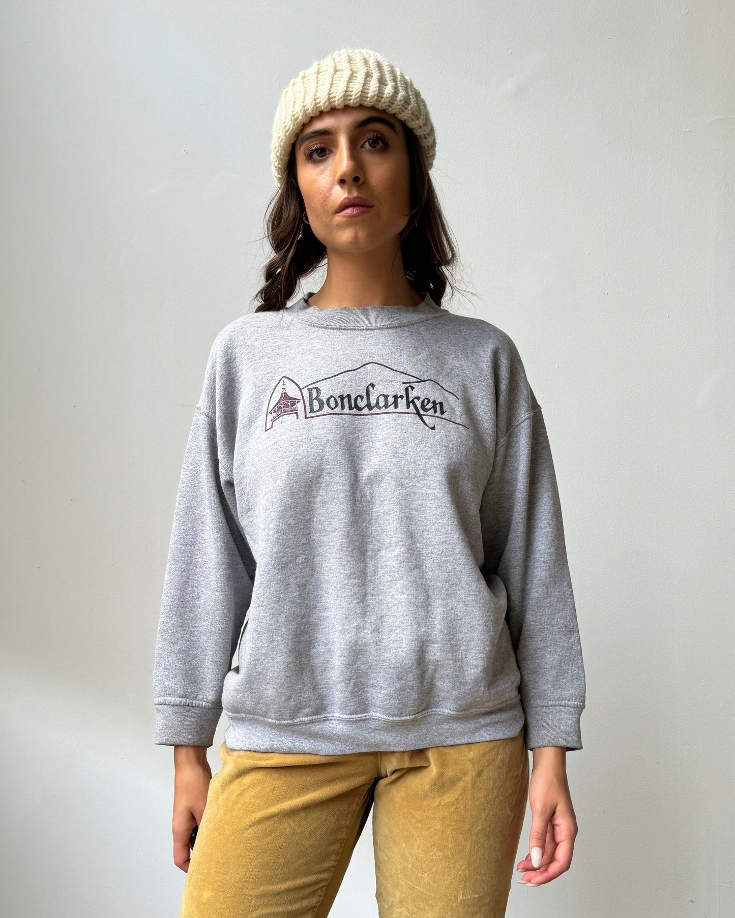 90's Bonclarken Graphic Crewneck Sweatshirt- S/M